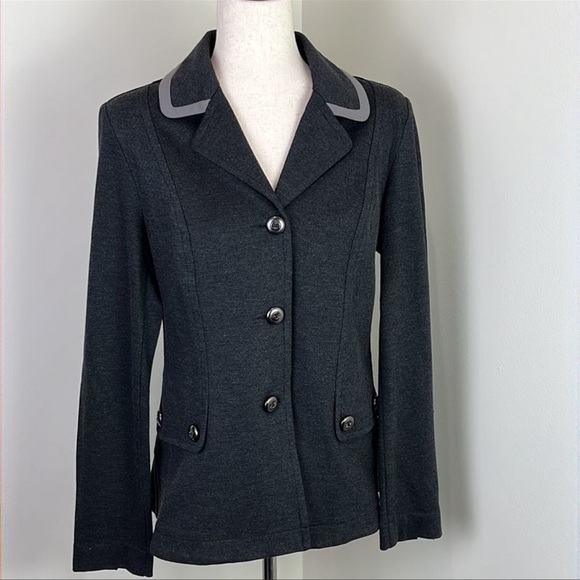 CABI Crew Blazer Charcoal Gray Sz S #3030 EUC - Picture 2 of 6
